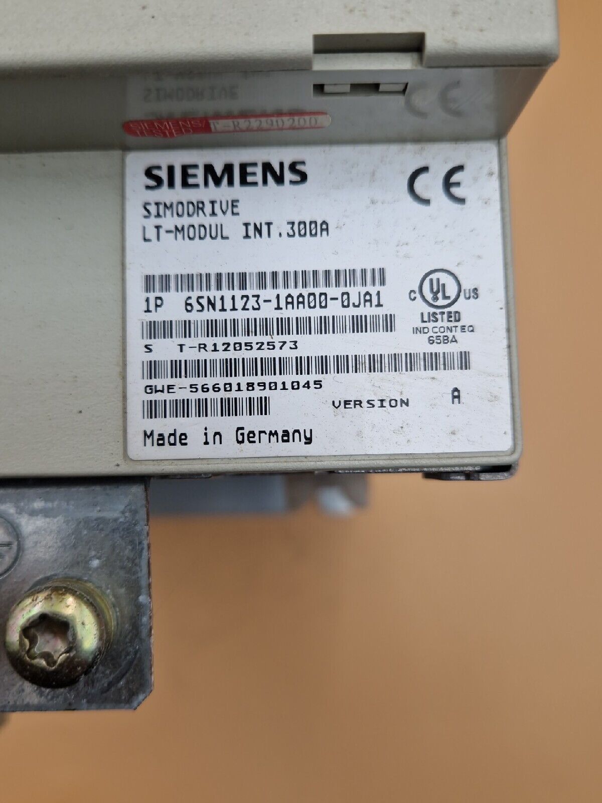 Siemens Simodrive LT-Modul INT.300A | 6SN1123-1AA00-0JA1 | Vers: A