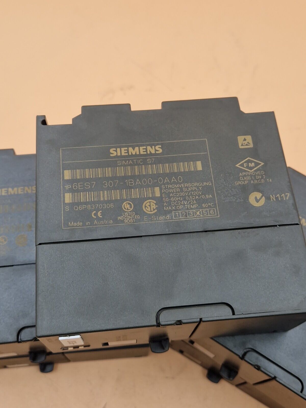 5x Siemens SIMATIC S7 6ES7 307-1BA00-0AA0 Bundle