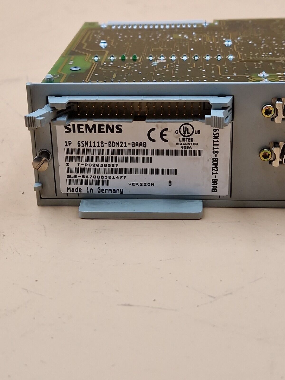 Siemens Regelungseinschub 6SN1118-0DM21-0AA0 control plug-in unit Ver. B