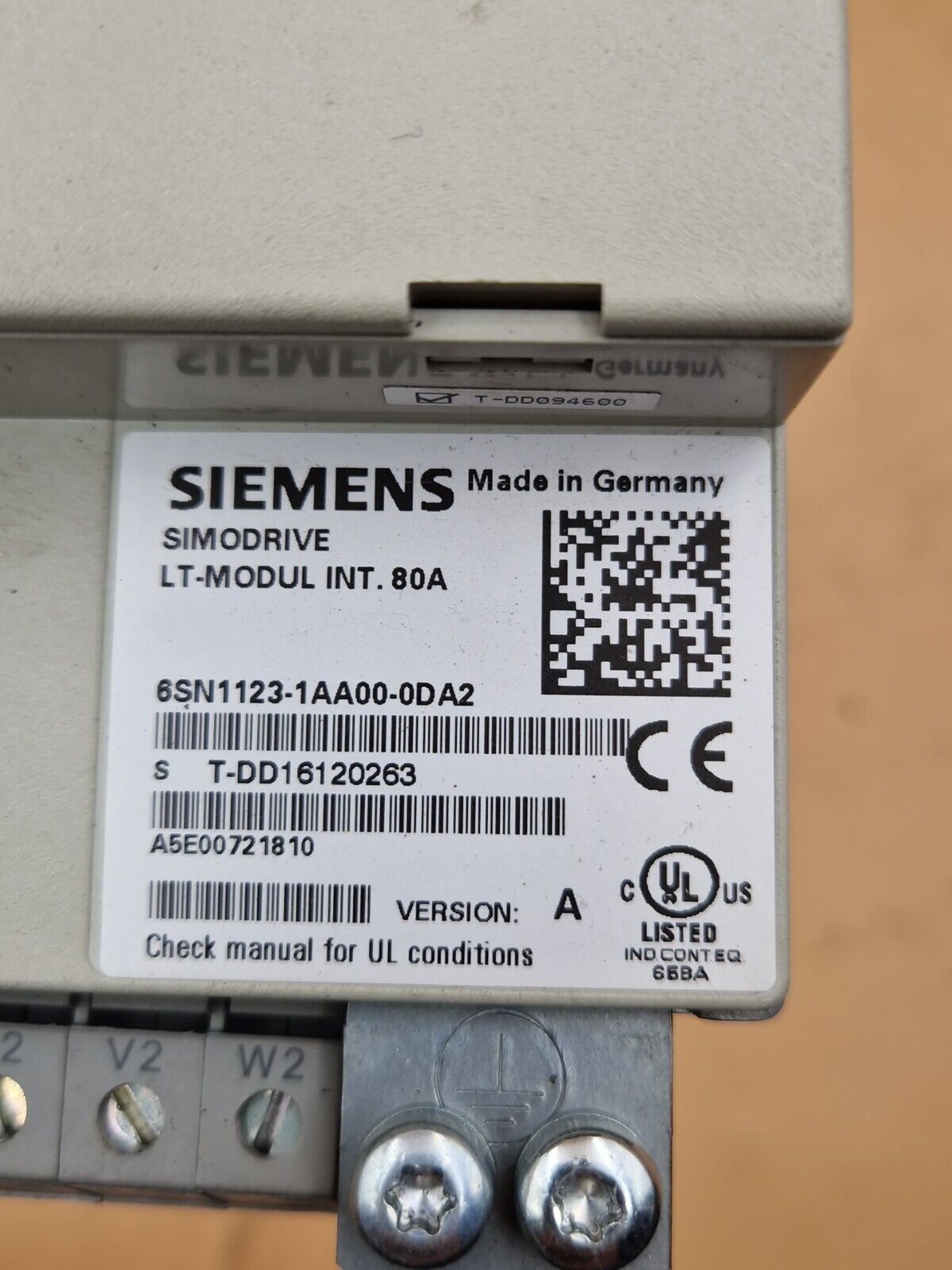 Siemens Simodrive / 6SN1123-1AA00-0DA2 / 611 LT Modul 80A Version A