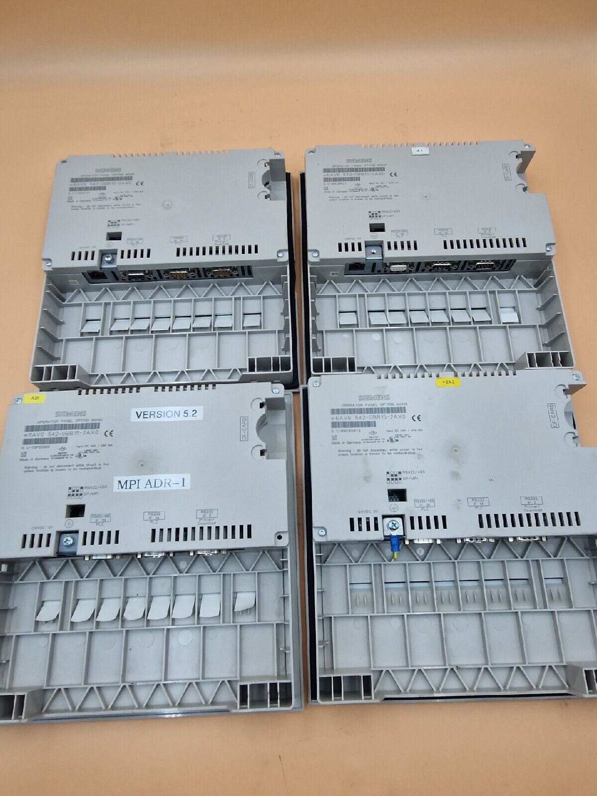 4 X SIEMENS Operator Panel 6AV6542-0BB15-2AX0 (BUNDLE 2)