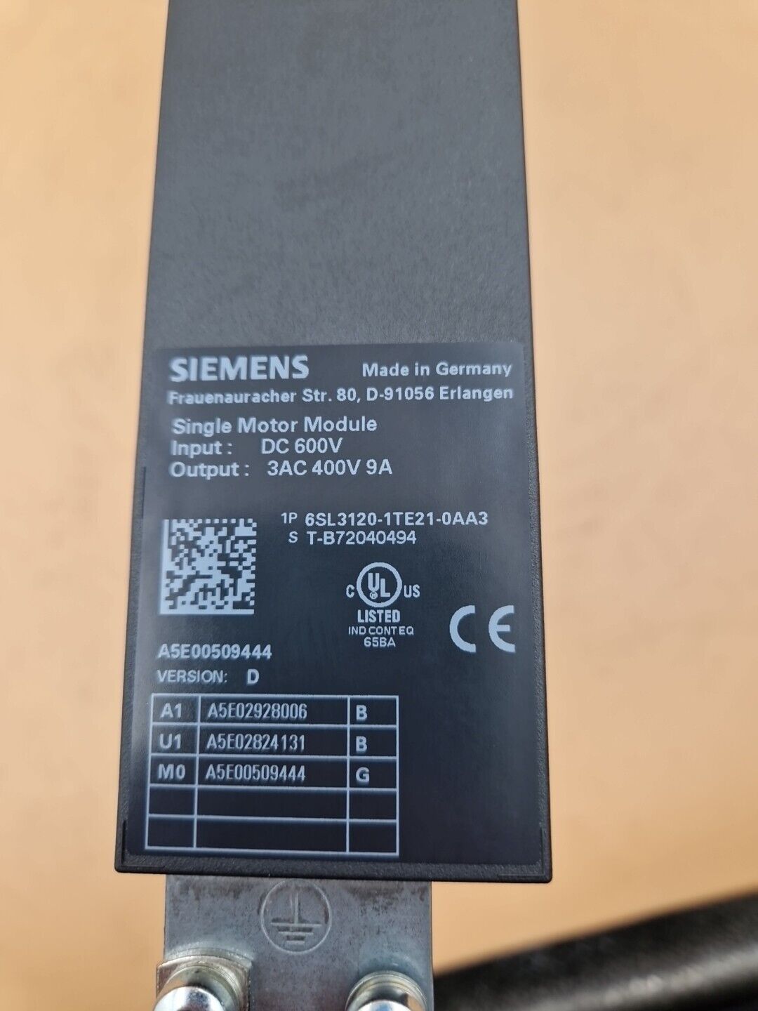 Siemens Sinamics, 6SL3120-1TE21-0AA3