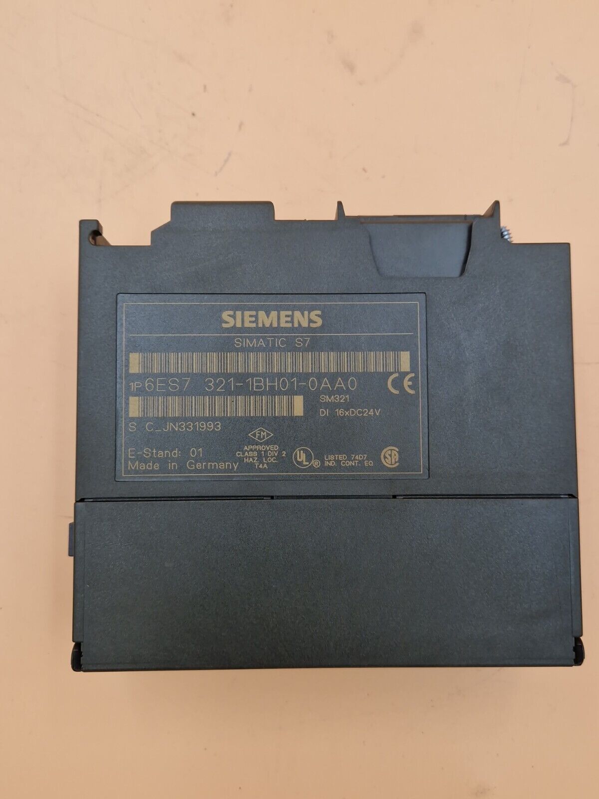 SIEMENS 6ES7 321-1BH01-0AA0 -USED- SIMATIC S7 SM321 DIGITAL INPUT | E-Stand: 1