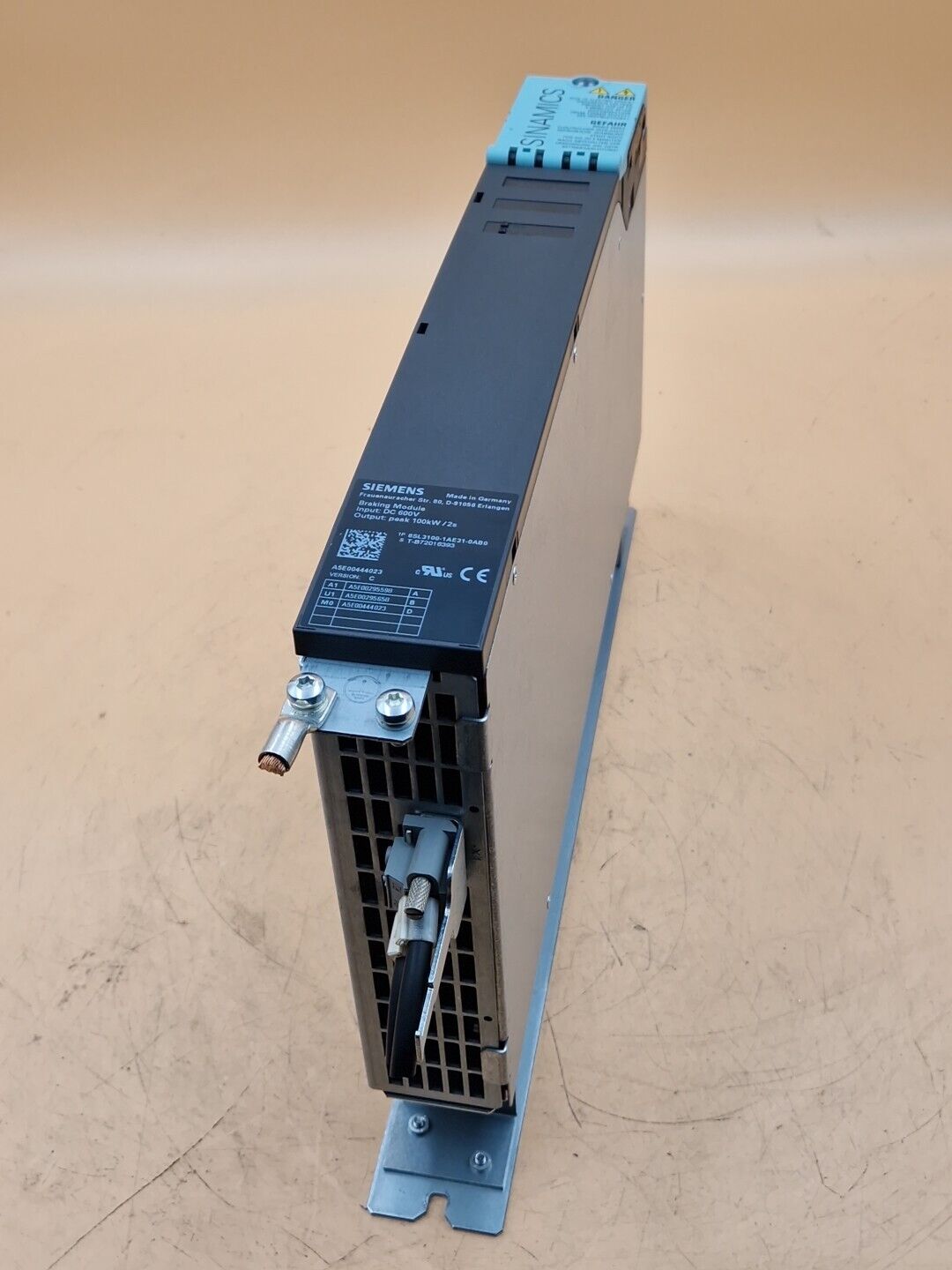 Siemens SINAMICS Braking Module 6SL3100-1AE31-0AB0 | Version: C