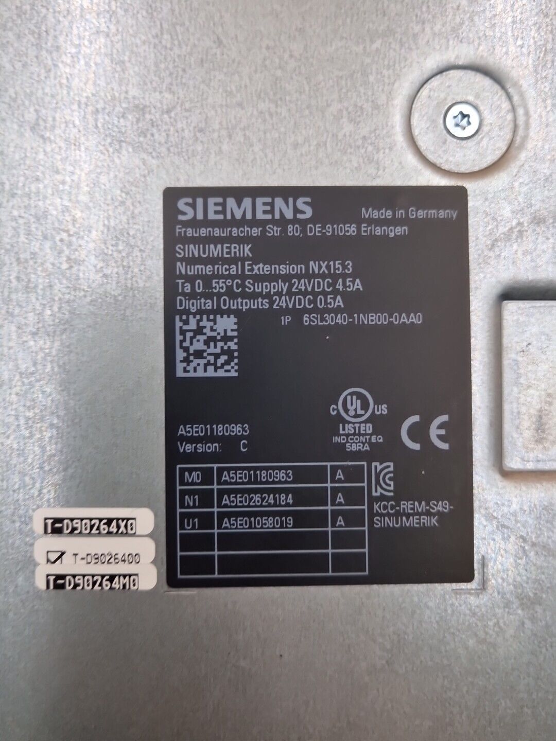 Siemens 6SL3040-1NB00-0AA0 / 6SL 3040-1NB00-0AA0