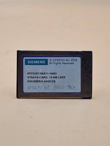 Siemens PC-Card Sinumerik 840D/DE 6FC5247-0AA11-0AA3 8MB Systemsoftware