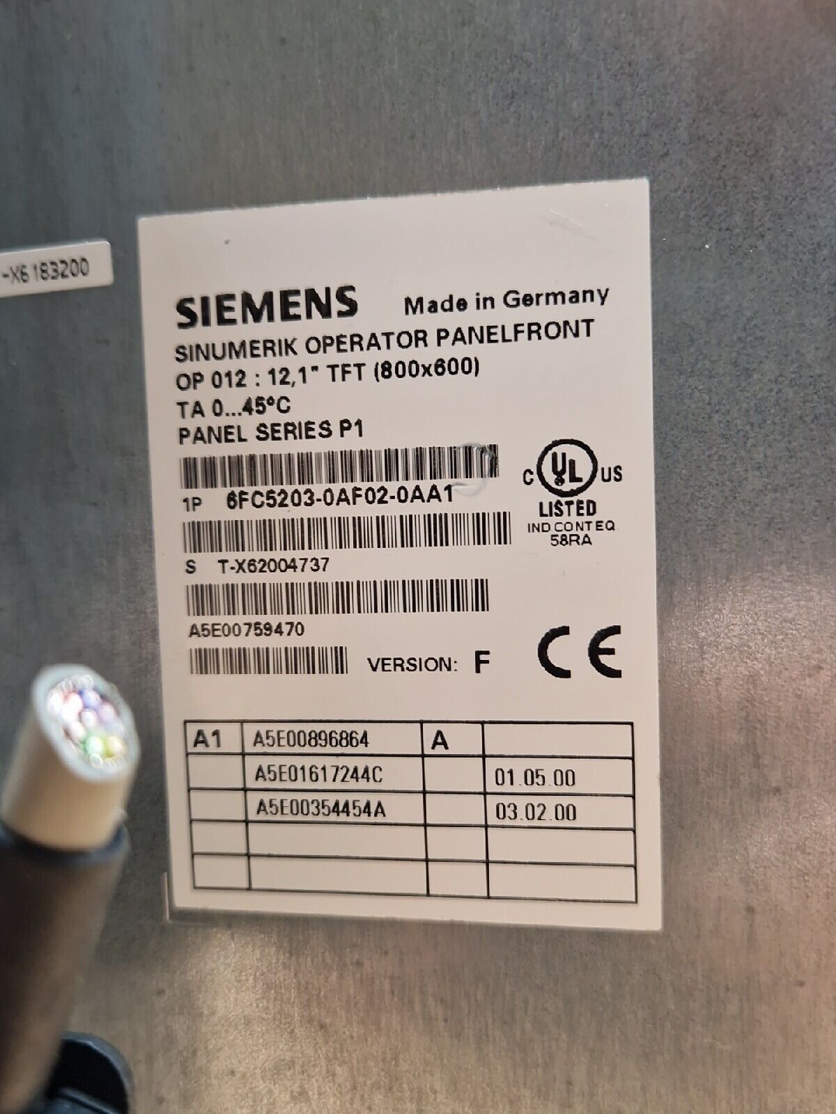 Siemens Sinumerik 6FC5210-0DF02-0AA0 + 6FC5203-0AF02-0AA1