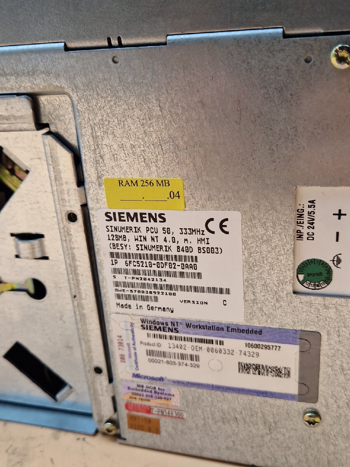 Siemens Sinumerik 6FC5210-0DF02-0AA0 + 6FC5203-0AF02-0AA1