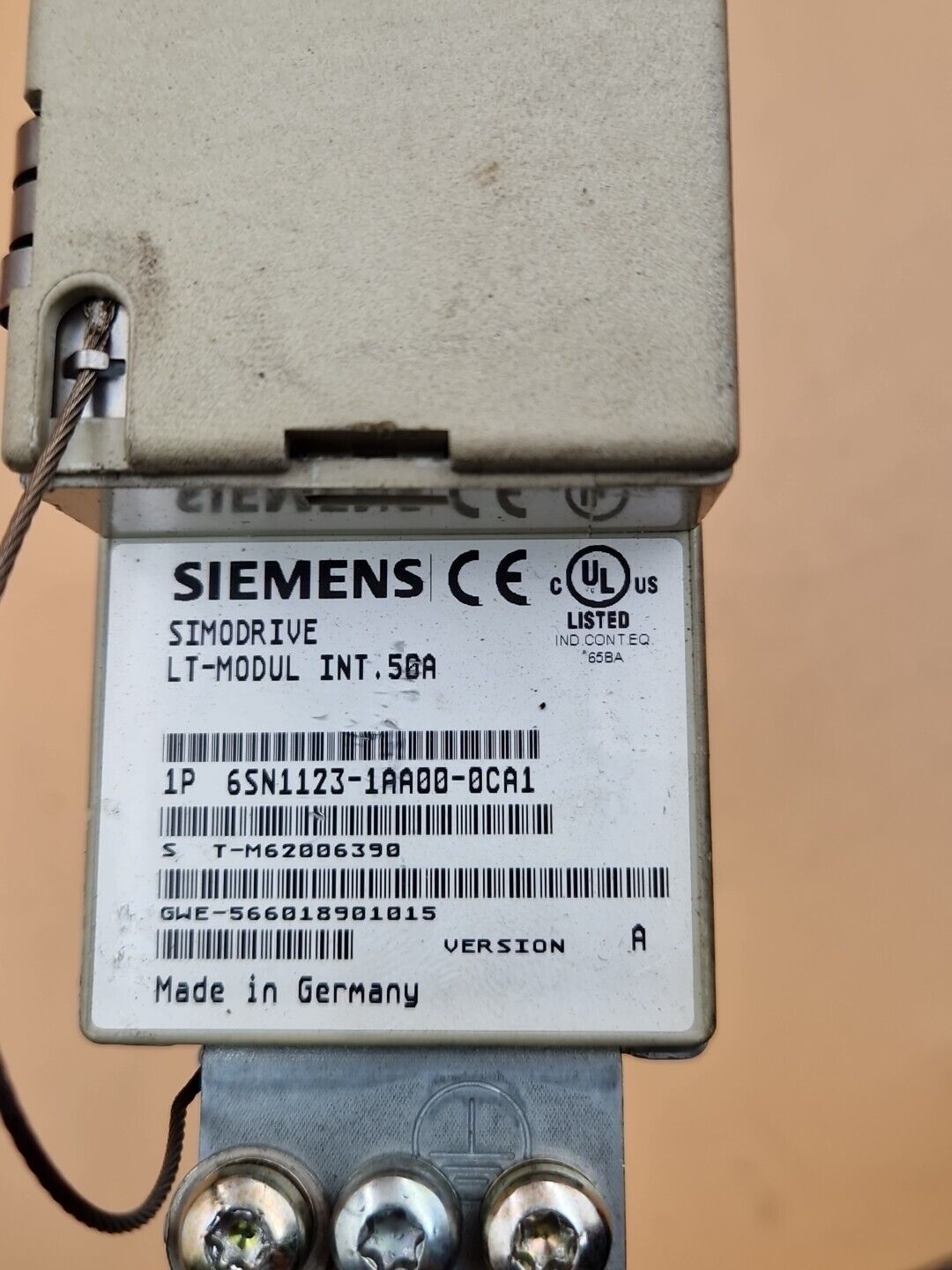 Siemens Simodrive 6SN1123-1AA00-0CA1 LT-Modul Int. 50A Version: A