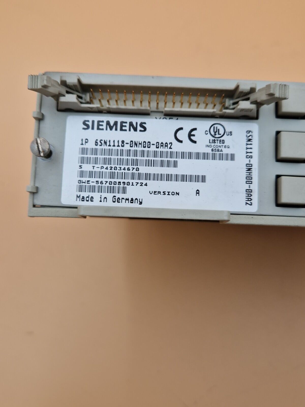 Siemens 6SN1118-0NH00-0AA2 Simodrive Regelungseinschub Version: A