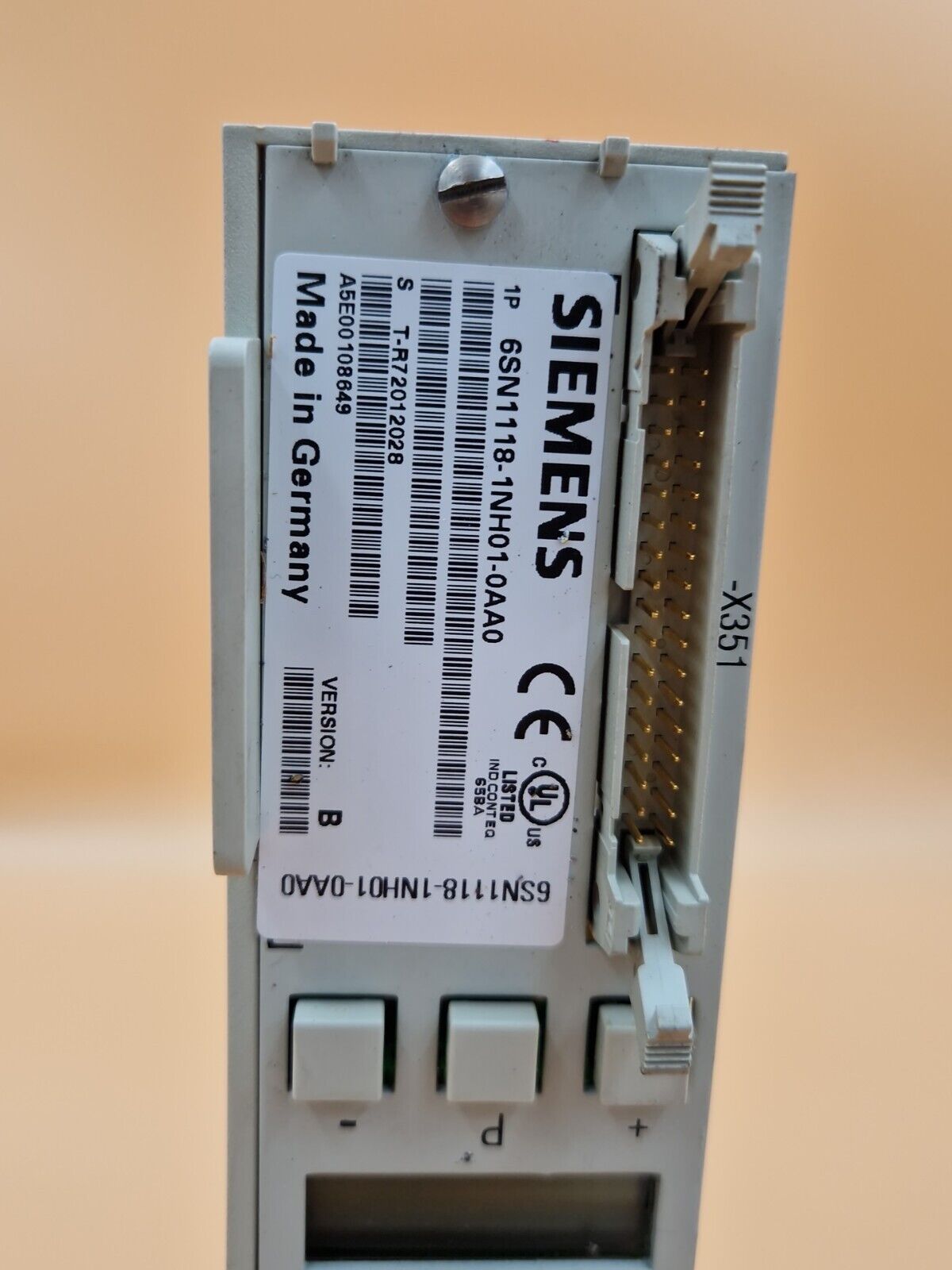 Siemens Simodrive Regler Einschub,6SN1118-1NH01-0AA1,6SN1 118-1NH01-0AA1 Vr:B