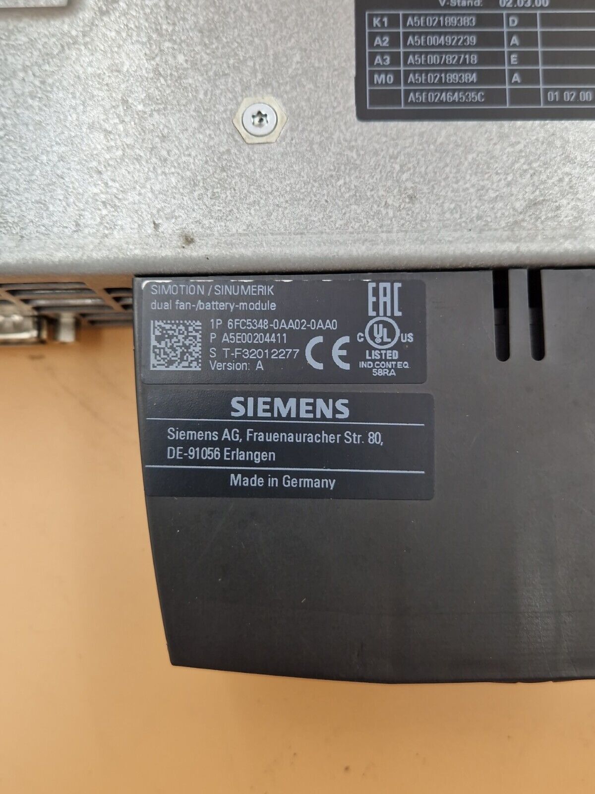 Siemens Sinumerik 840D / 6FC5372-0AA01-0AA2 / NCU 720.2 PN mit PLC / Ver.: A