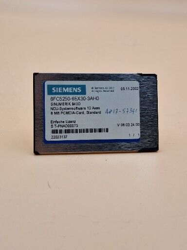 Siemens 6FC5250-6BX30-3AH0 Systemsoftware