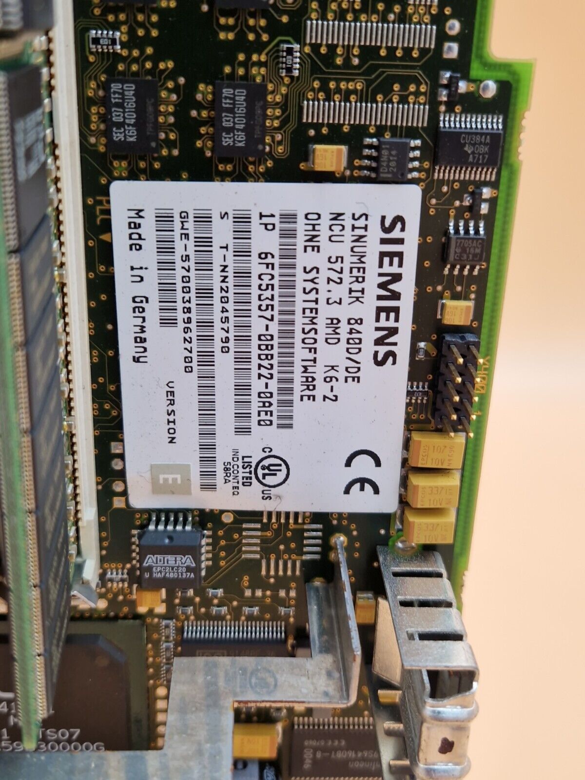 Siemens 6FC5357-0BB22-0AE0 Sinumerik 840D/DE NCU 572.3