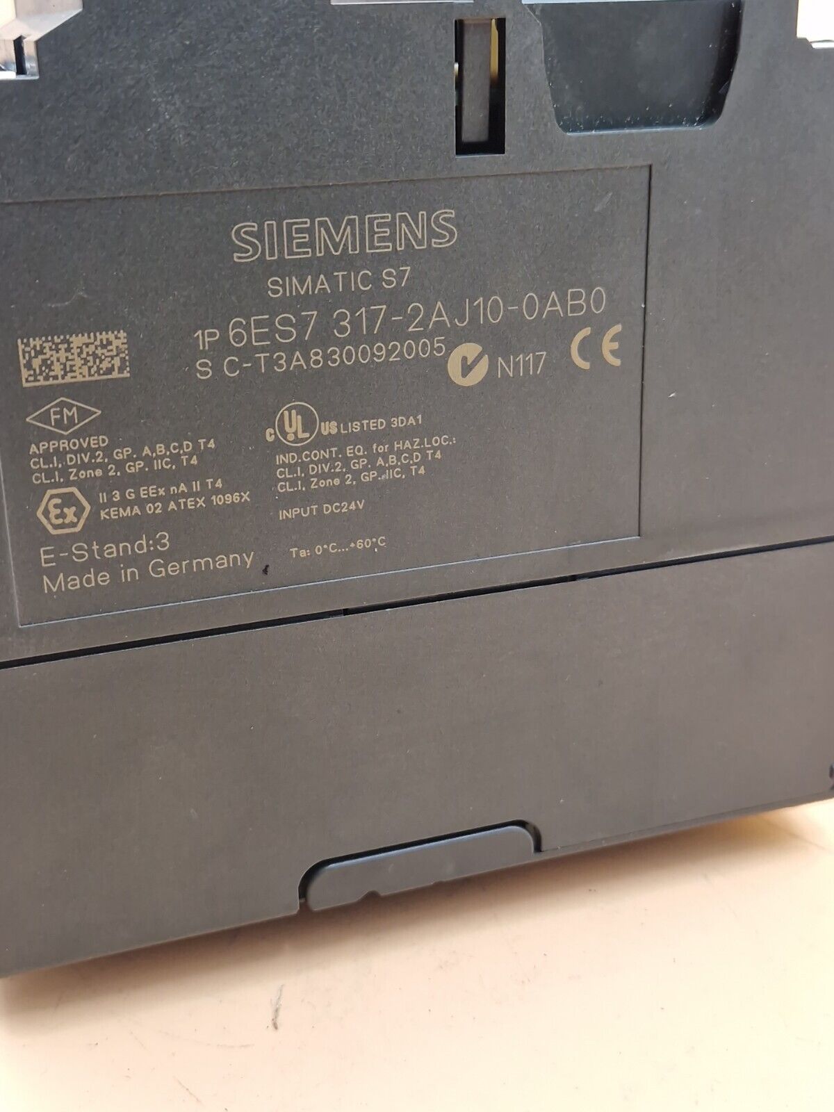 Siemens Simatic  CPU 317-2DP 6ES7317-2AJ10-0AB0 6ES7 317-2AJ10-0AB0