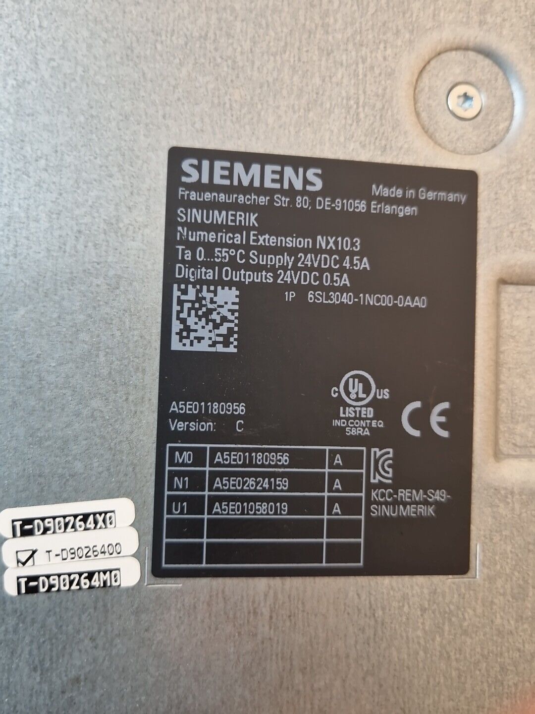 Siemens 6SL3040-1NC00-0AA0 / 6SL 3040-1NC00-0AA0 Sinumerik Numerical Extension