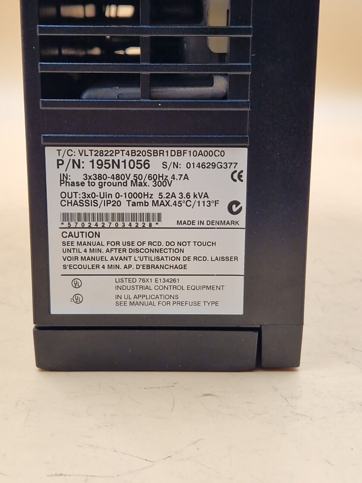 DANFOSS FREQUENZUMRICHTER, 195N1056 (NO)