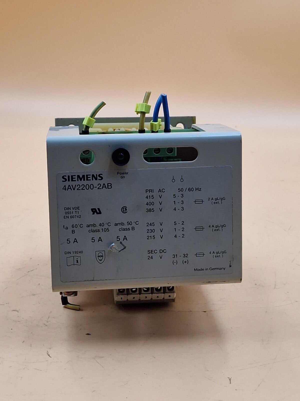 Siemens Gleichrichtgerät 4AV 2200 - 2AB | 4AV2200-2AB