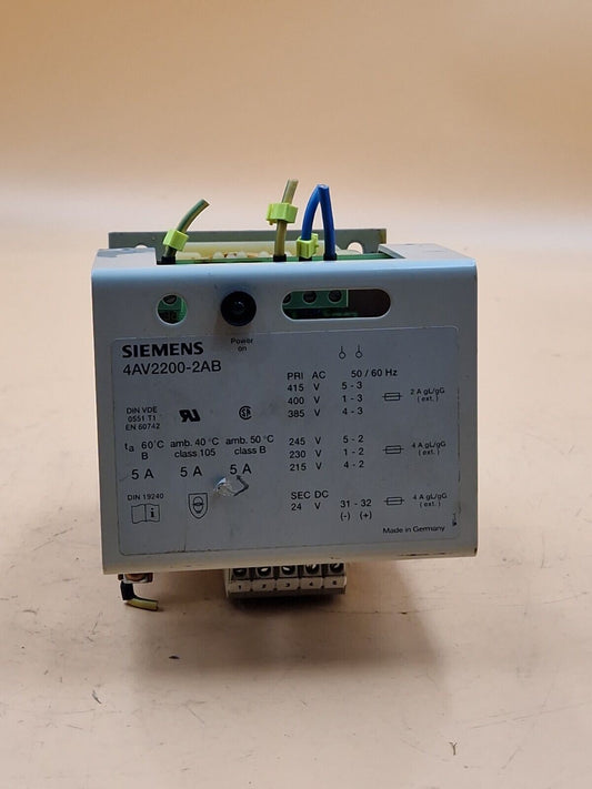 Siemens Gleichrichtgerät 4AV 2200 - 2AB | 4AV2200-2AB