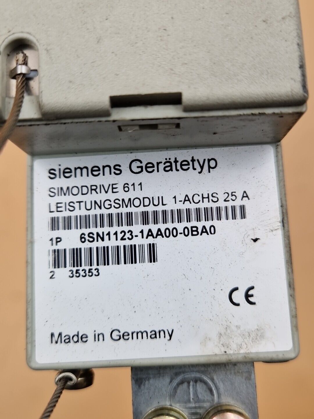 SIEMENS LT-Modul mit Regeleinschub INT. 25A 6SN1123-1AA00-0BA0 Version A