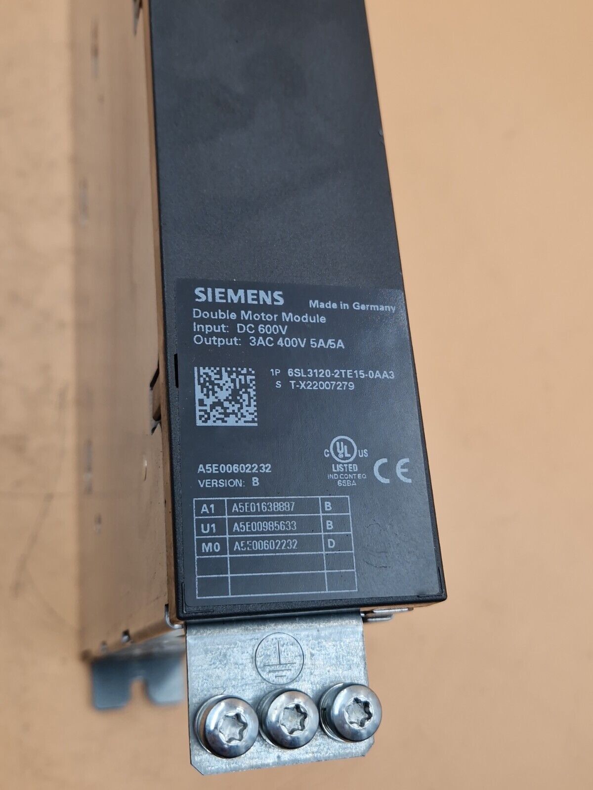 SIEMENS SINAMICS S120 6SL3120-2TE15-0AA3 Ver B