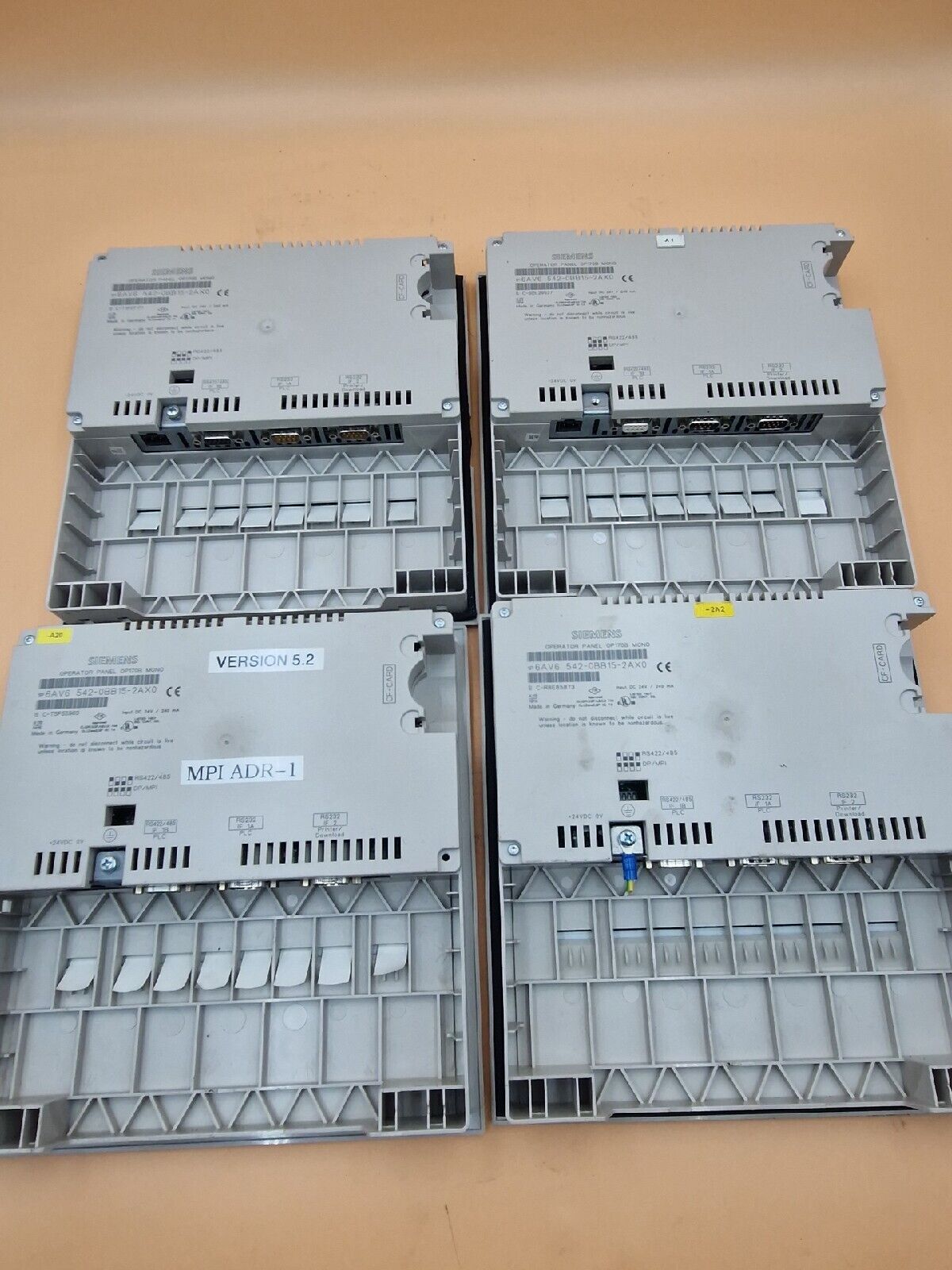 4 X SIEMENS Operator Panel 6AV6542-0BB15-2AX0 (BUNDLE 2)